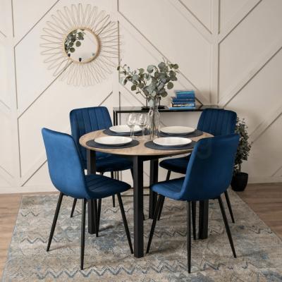 Стул MEBEL ELITE IBIS Velvet синий, фото 3