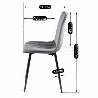 Стілець MEBEL ELITE IBIS Velvet зелений, фото 4