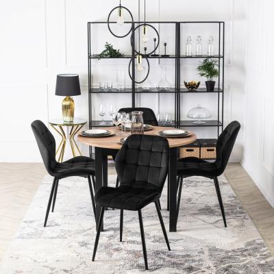 Стілець MEBEL ELITE LUCKY Velvet чорний, фото 2