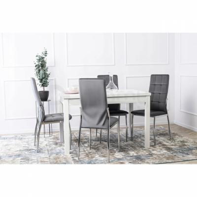 Стіл розкладний MEBEL ELITE SKUBI 120-160х75 білий, фото 2