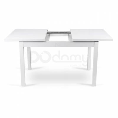 Стіл розкладний MEBEL ELITE SKUBI 120-160х75 білий, фото 3