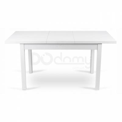 Стіл розкладний MEBEL ELITE SKUBI 120-160х75 білий, фото 4