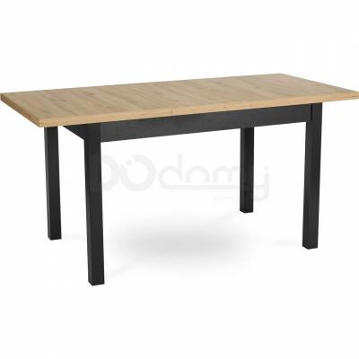 Стол раскладной MEBEL ELITE SKUBI 120-160х75 дуб ривьера/черный, фото 2