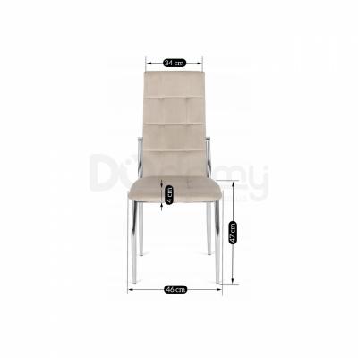 Стул MEBEL ELITE MOLLY Velvet бежевый, фото 3