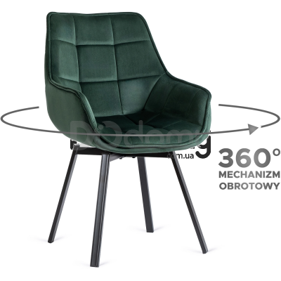 Крісло MEBEL ELITE LUNA Зелений, фото 1