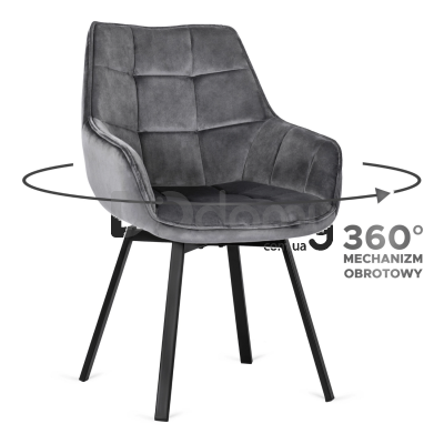 Кресло MEBEL ELITE LUNA Серый, фото 1