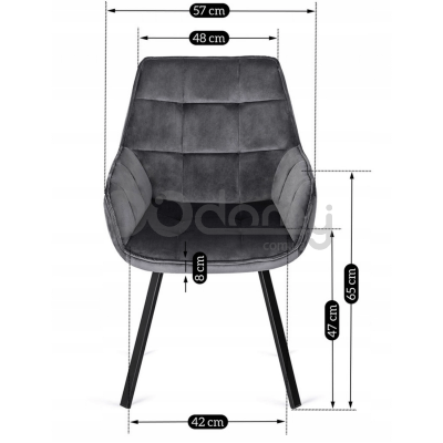 Кресло MEBEL ELITE LUNA Серый, фото 3