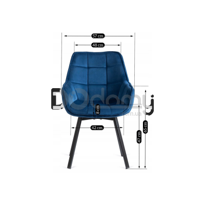 Кресло MEBEL ELITE LUNA Синий, фото 4