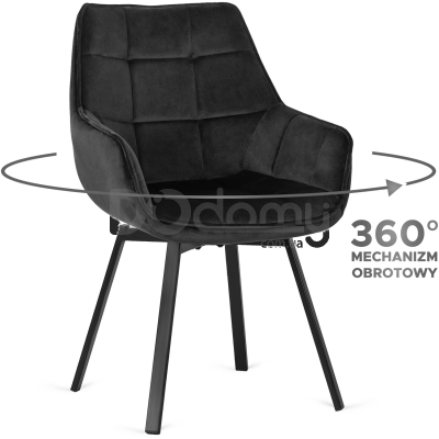 Крісло MEBEL ELITE LUNA Чорний, фото 1
