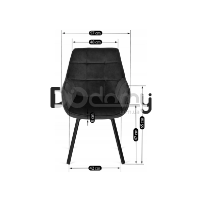 Крісло MEBEL ELITE LUNA Чорний, фото 3