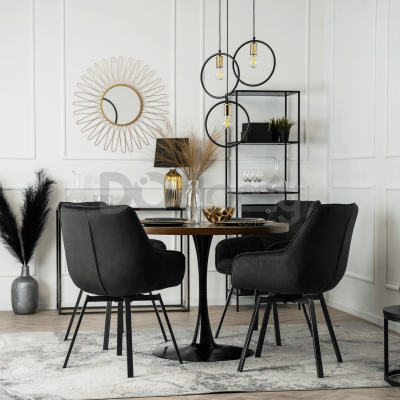 Крісло MEBEL ELITE LUNA Чорний, фото 5