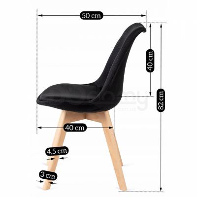 Стілець MEBEL ELITE NEVEL чорний, фото 3