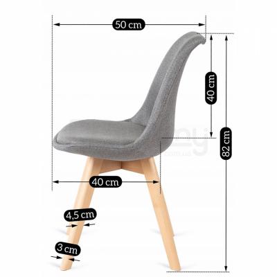 Стул MEBEL ELITE NEVEL серый, фото 4