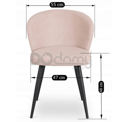 Стілець MEBEL ELITE HAILEY Рожевий, фото 3