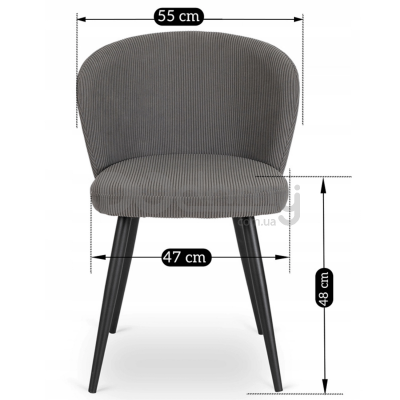 Стілець MEBEL ELITE HAILEY Сірий, фото 4