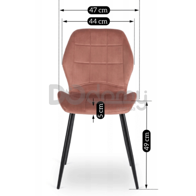 Стілець MEBEL ELITE IRYS Рожевий, фото 2