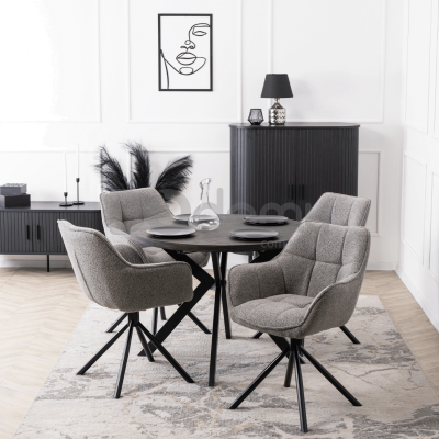 Крісло поворотне ELITE PEONY Сірий, фото 2