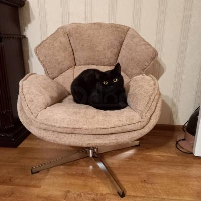 Поворотное кресло Halmar GUIDO бежевый, фото 2