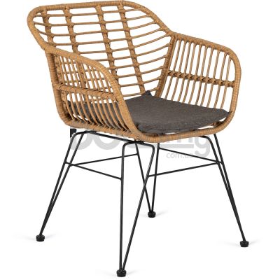 Крісло ELITE MUSA Натуральний / Сірий, фото 1