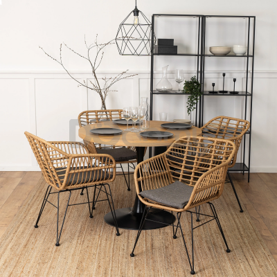 Крісло ELITE MUSA Натуральний / Сірий, фото 4