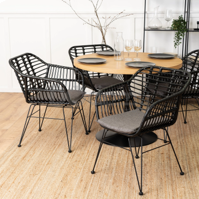 Кресло ELITE MUSA Черный/ Серый, фото 1