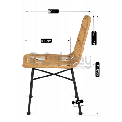 Кресло ELITE WALDI Натуральное, фото 3