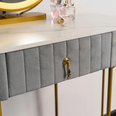 Туалетний столик ELITE ASHLEY MINI Сірий / Золотий, фото 3