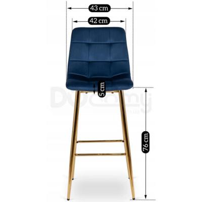 Барный стул ELITE ARIEL Синий, фото 5