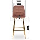 Барный стул ELITE ARIEL Розовый, фото 6