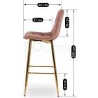 Барный стул ELITE ARIEL Розовый, фото 7