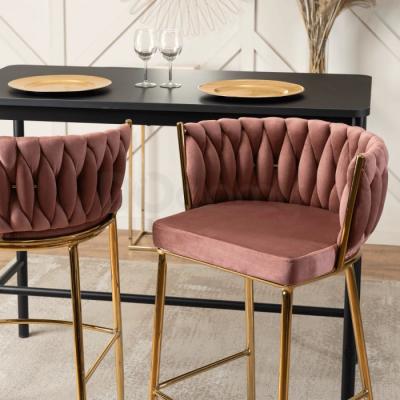 Барный стул ELITE FLORES 2 Розовый, фото 4