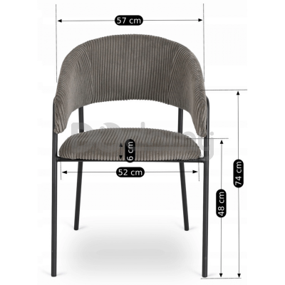 Кресло ELITE TINKA Серый, фото 2