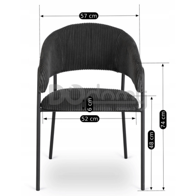 Крісло ELITE TINKA Чорний, фото 2