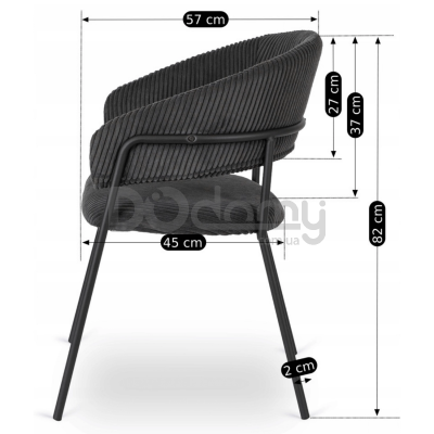 Крісло ELITE TINKA Чорний, фото 3