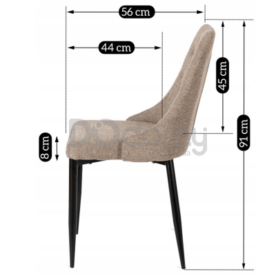 Стул ELITE CORK 2 Бежевый, фото 2