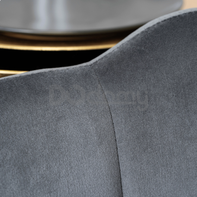 Крісло ELITE VIOLA Сірий / Золотий, фото 7