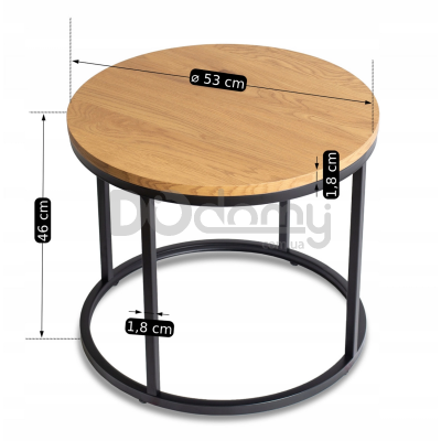 Журнальний стіл ELITE LELLA Дуб, фото 3