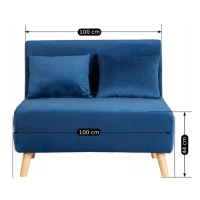 Диван розкладний ELITE MARRY 2 VELVET Синій, фото 8