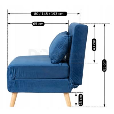 Диван розкладний ELITE MARRY 2 VELVET Синій, фото 9