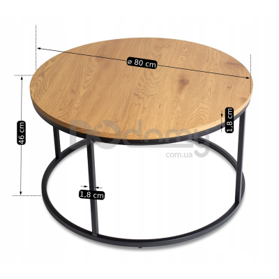 Журнальный стол ELITE LELLA MAX Дуб, фото 2