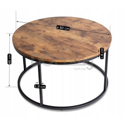 Журнальный стол ELITE TIM MAX Дуб Rustykalny, фото 2