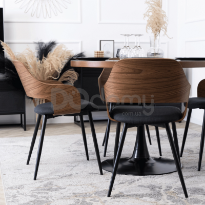 Кресло ELITE ORBI Орех/Черный, фото 2