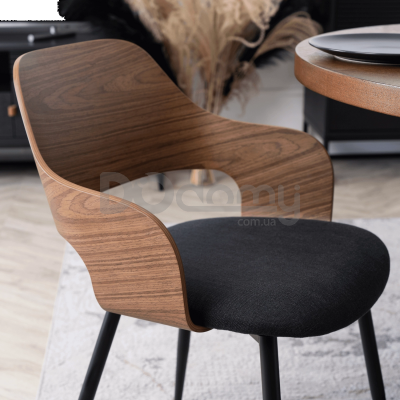 Кресло ELITE ORBI Орех/Черный, фото 3