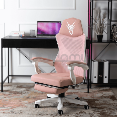 Офисное кресло MEBEL ELITE BING Розовый / Белый, фото 1