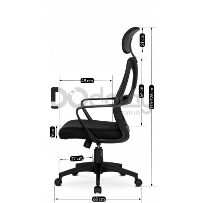 Офисное кресло MEBEL ELITE STARK Черный, фото 6