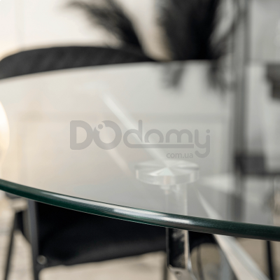 Стол стеклянный MEBEL ELITE SALLO 110 Хром, фото 2