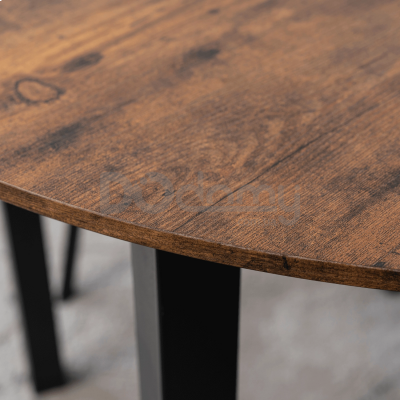 Стіл MEBEL ELITE TEO 100 Дуб Rustykalny / Чорний, фото 2