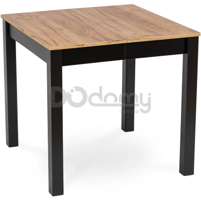 Стол раскладной MEBEL ELITE BEN 80-200 Дуб крафт / Черный, фото 1