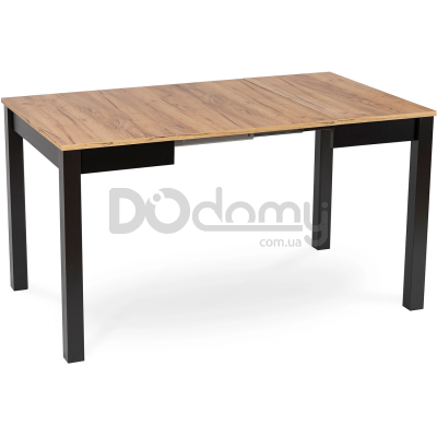 Стол раскладной MEBEL ELITE BEN 80-200 Дуб крафт / Черный, фото 2