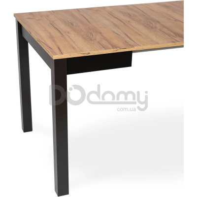 Стол раскладной MEBEL ELITE BEN 80-200 Дуб крафт / Черный, фото 4